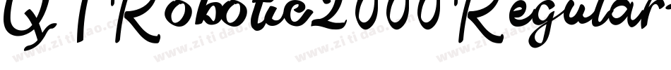 QTRobotic2000 Regular字体转换